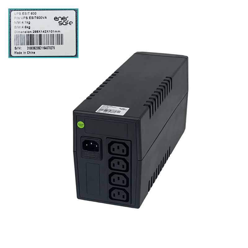 UPS Interactiva ENERSAFE 600VA 52WH 360W USB Clickbox