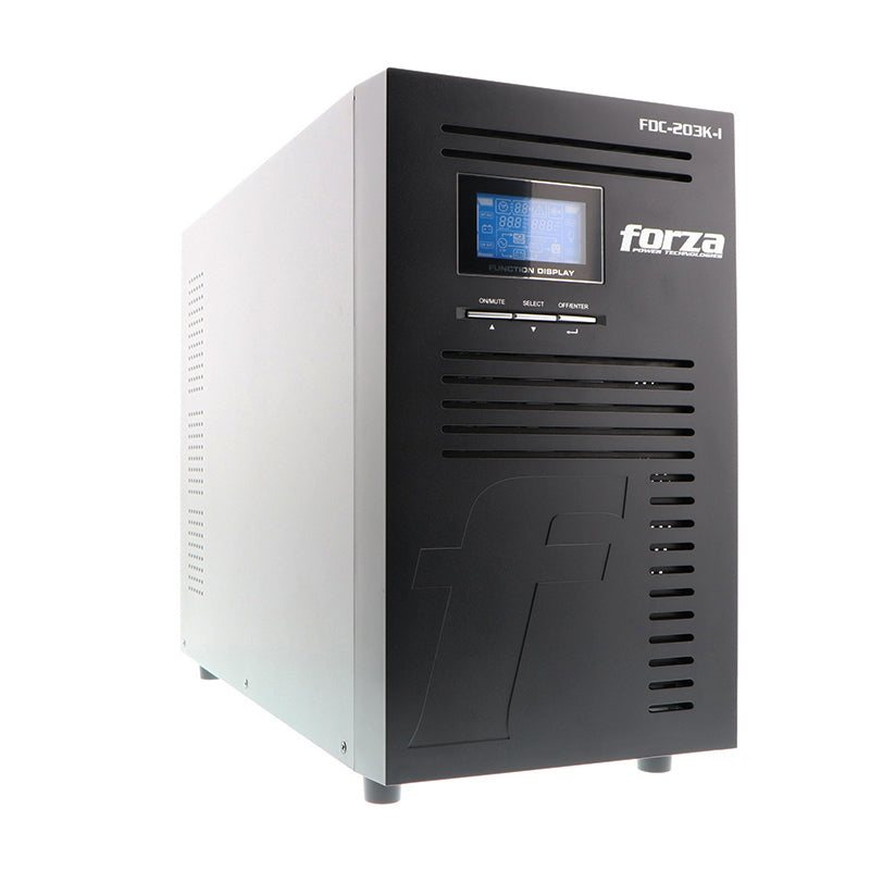 UPS Online Atlas 3000VA/3000W 220V 9 salidas IEC LCD torre Forza Clickbox