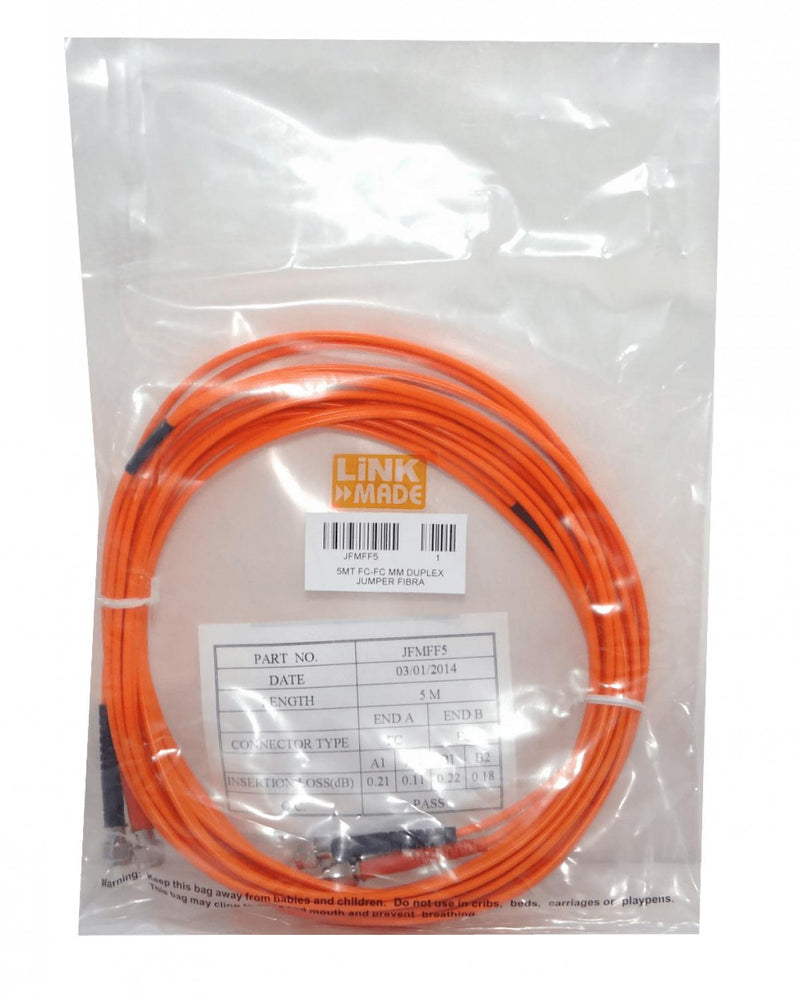 5mt Cable de Fibra Óptica Multimodo FC-FC OM1 Clickbox