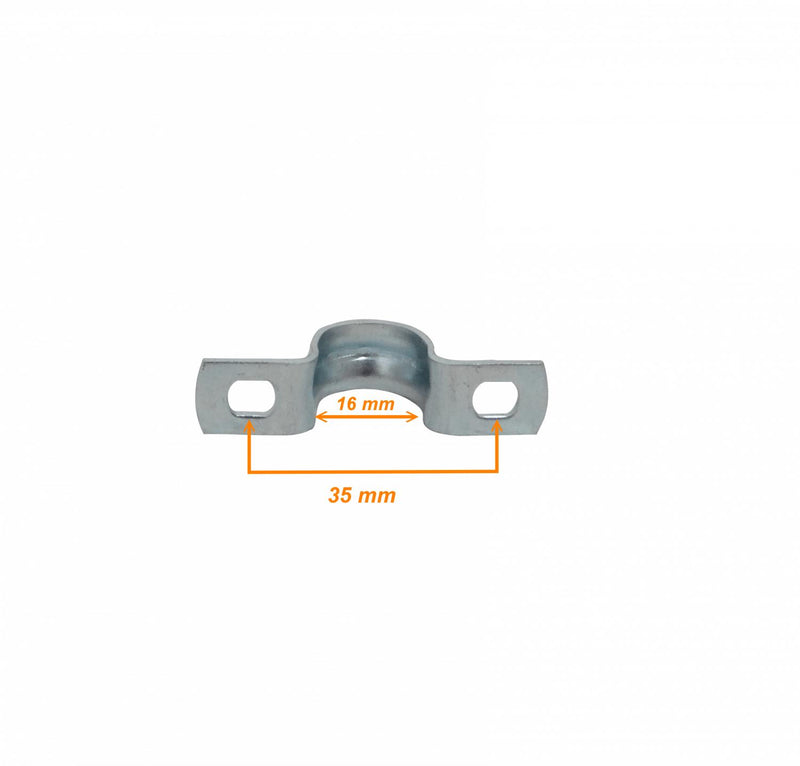 Abrazadera de fijación para tubo metálico de Clickbox