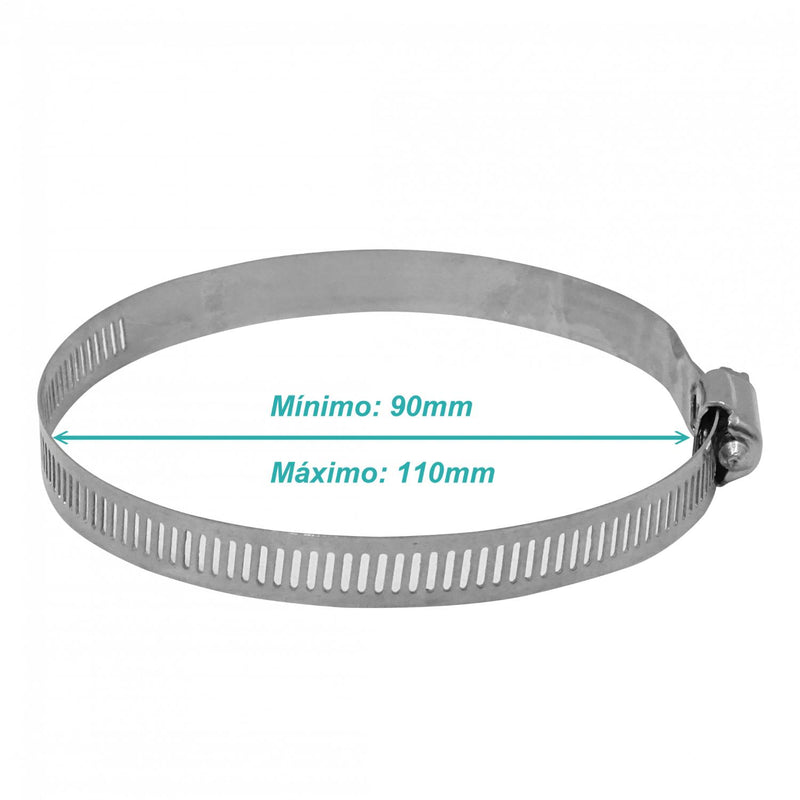 Abrazadera Metalica Ajustable 90-110mm Clickbox