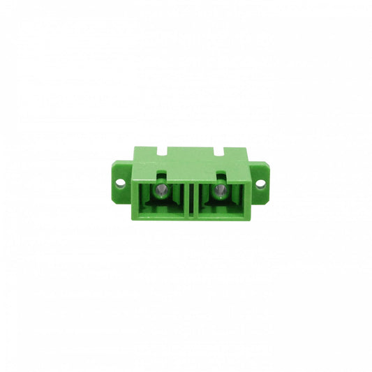 Adaptador Fibra Óptica Verde/APC SM DX-Duplex Clickbox
