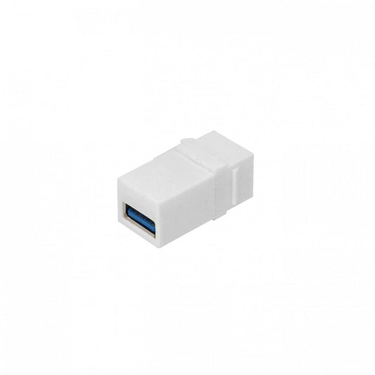 Adaptador Keystone A-A USB-USB Blanco Clickbox