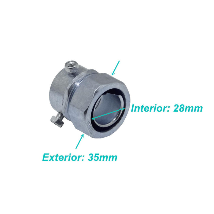 Adaptador Metalico Flexible para Conduit EMT de Clickbox