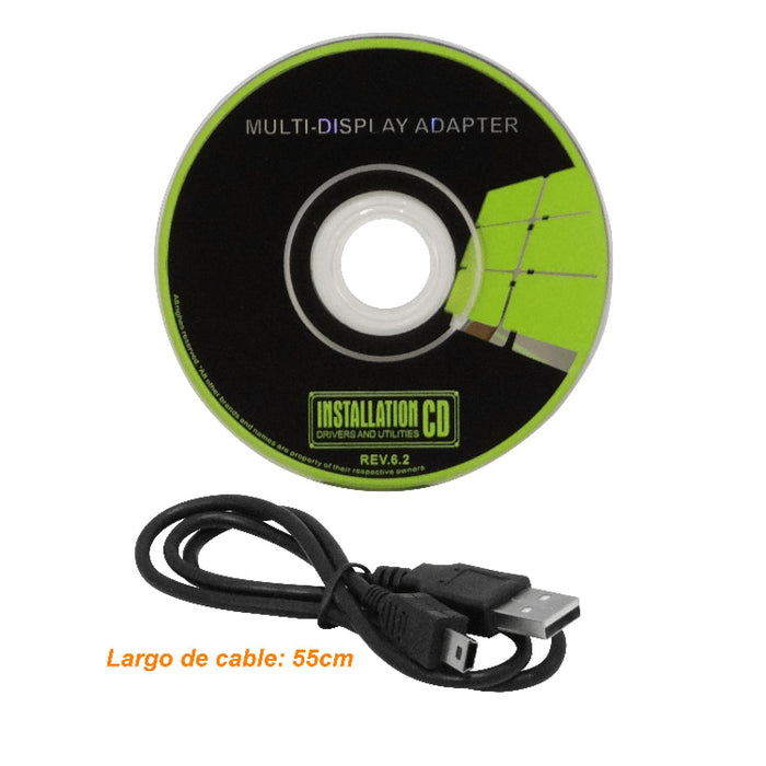 Adaptador USB a DVI 2048x1152-32bit. Clickbox
