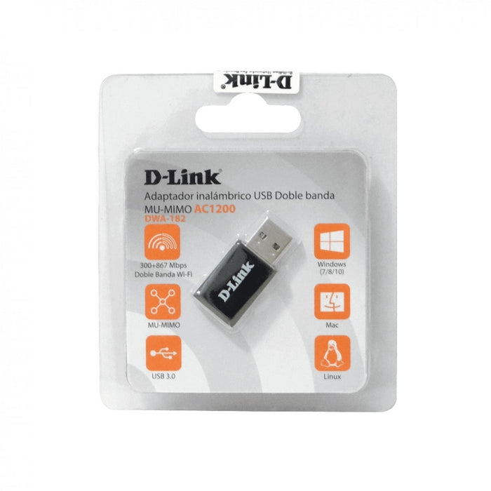 Adaptador USB WiFi D-LINK AC1200 867mbps 5GHz Clickbox