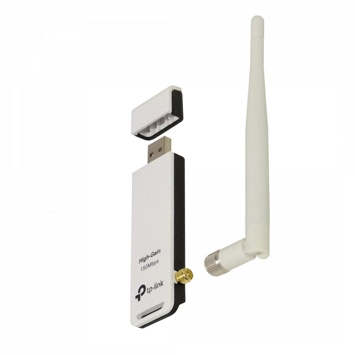 Adaptador USB WiFi TP-LINK 1 antena 4dBi 2,4GHz Clickbox