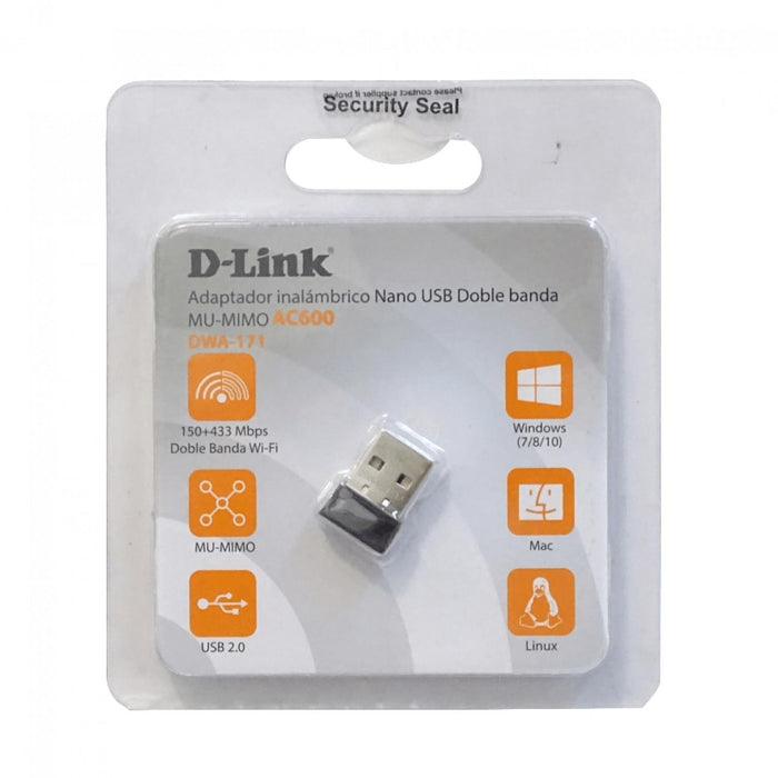 Adaptador WiFi USB D-LINK AC600 433mbps-5GHz Clickbox