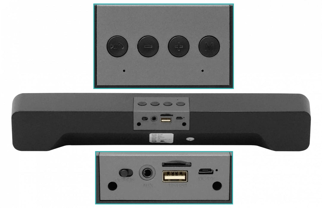Altavoz Bluetooth Recargable USB/SD Clickbox