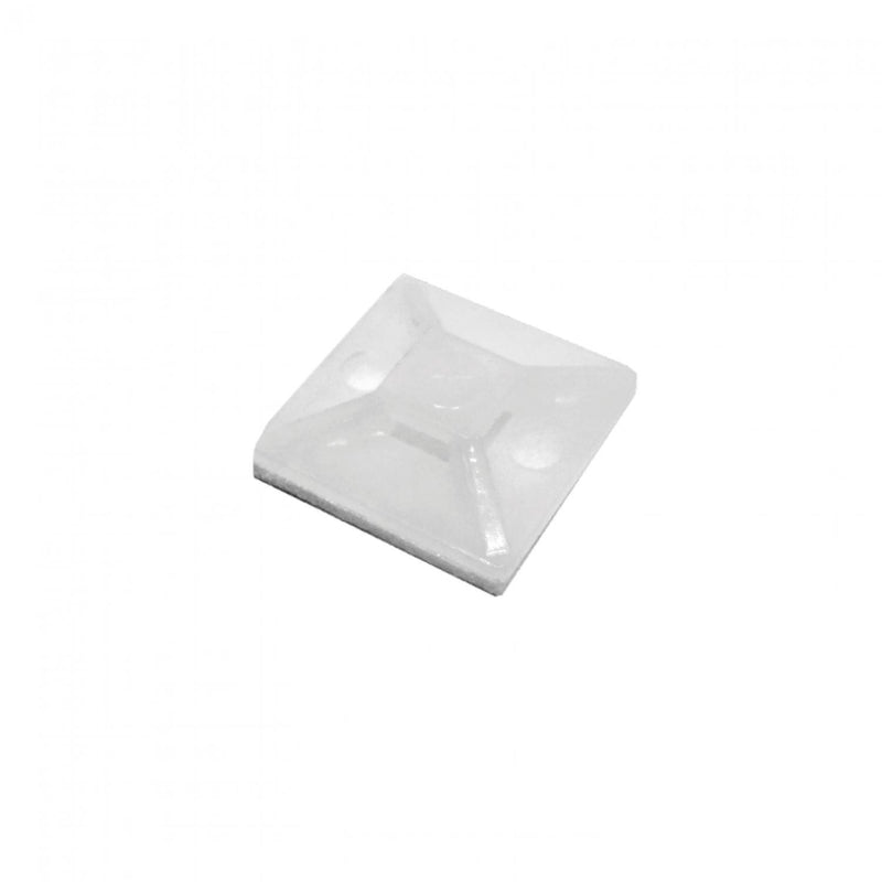 Amarra Plastica 100 unid. 2x2cm Base Blanca Clickbox