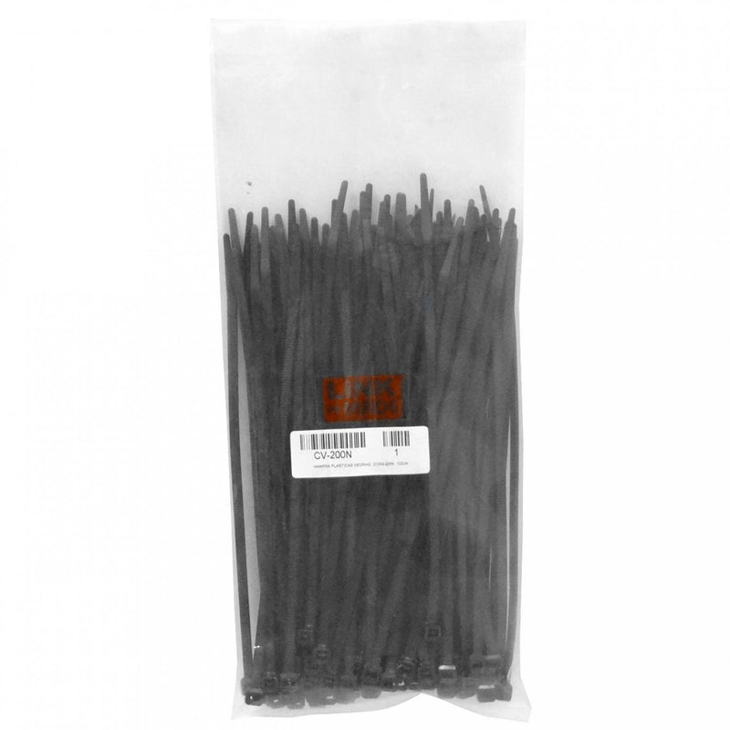 Amarra Plastica Negra 203x4.6mm CV-200N Clickbox