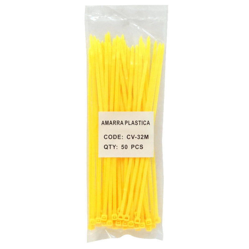 Amarra Plastica Nylon 3.5x200mm 50 Clickbox