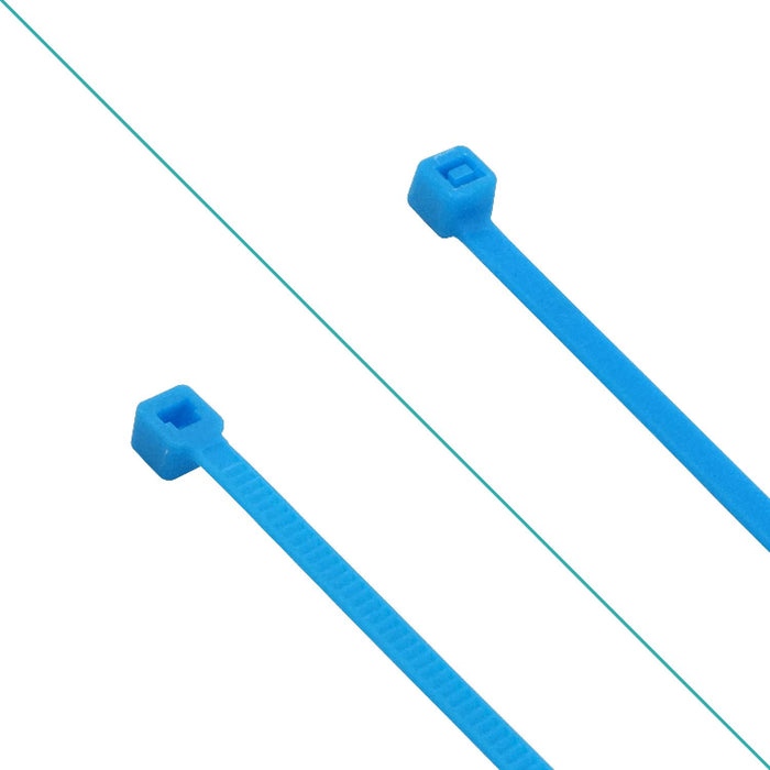 Amarra Plástica Nylon 3.5x200mm Azul Amarraje 50 Clickbox