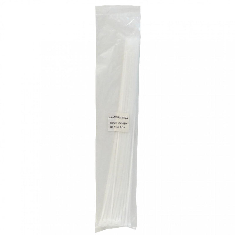 Amarra Plastica Nylon Blanca 500x4,8mm 50 Clickbox