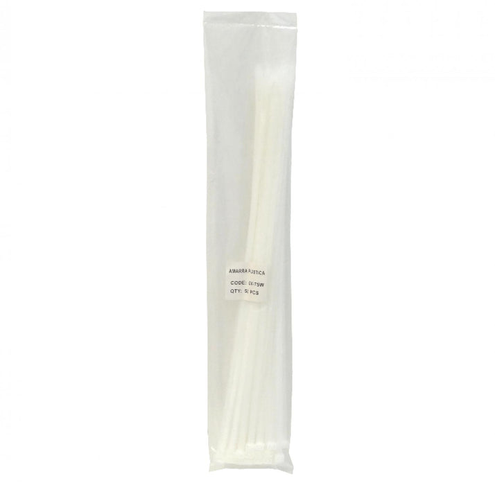 Amarra Plástica Nylon Blanca 500x7,2mm 50 Clickbox