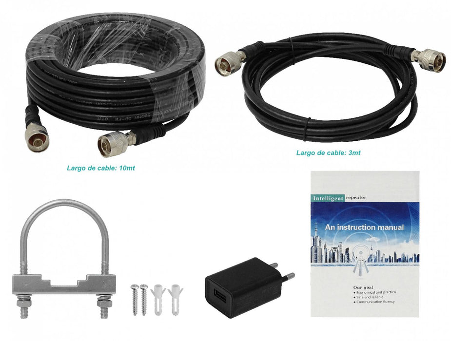 Amplificador Señal 4G 2600MHz Banda 7 2 Antenas Clickbox