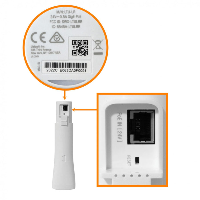 Antena LTU-LR de 26dBi 4,8-6,2GHz Clickbox