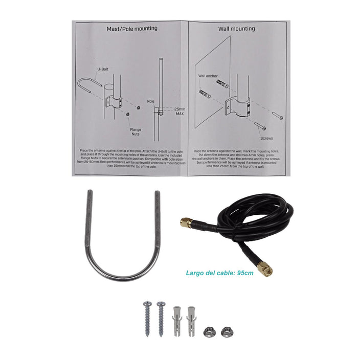 Antena Omni MIKROTIK 6,5dBi 824-960MHz Clickbox