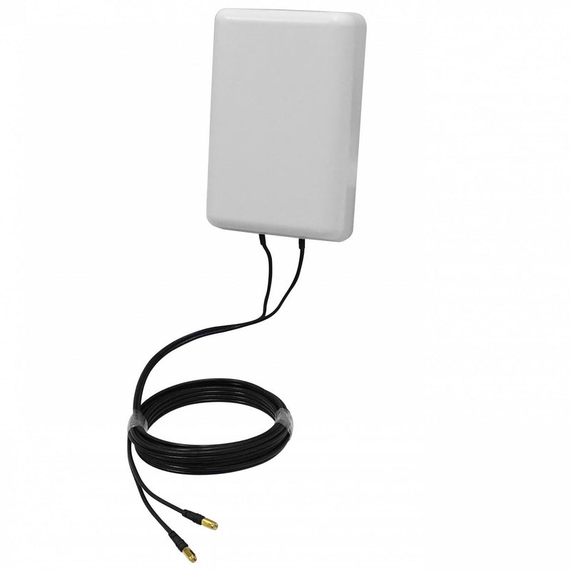 Antena Panel 2x7/9dBi 2-SMA-M/5mt Clickbox