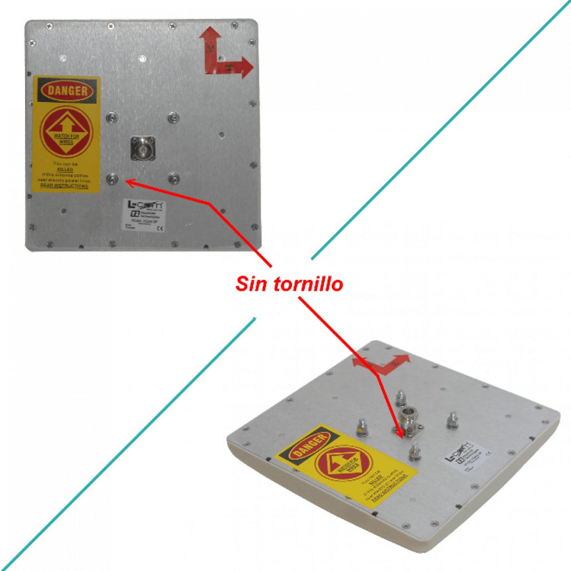 Antena Panel 5,8GHz 19dbi N-Hembra Usada Clickbox