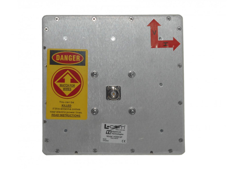 Antena Panel L-COM 5,8GHz 19dBi N-Hembra Clickbox