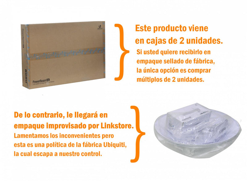 Antena UBIQUITI 500mm 27dBi con Radome Clickbox