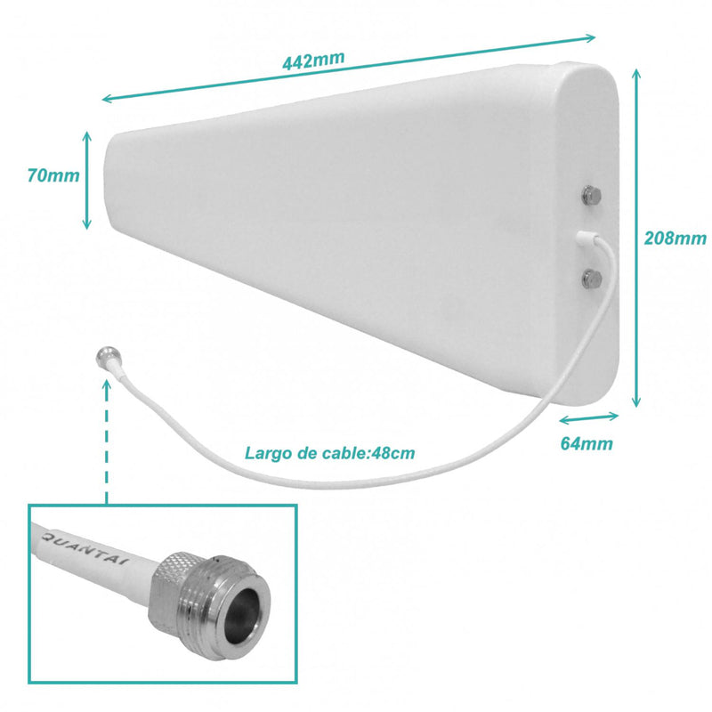 Antena Yagi Multibanda 10dBi 650-2700Mhz Clickbox