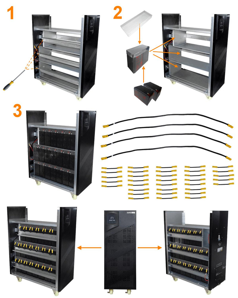 Banco de baterías CITO 40-BAT 240VDC Clickbox