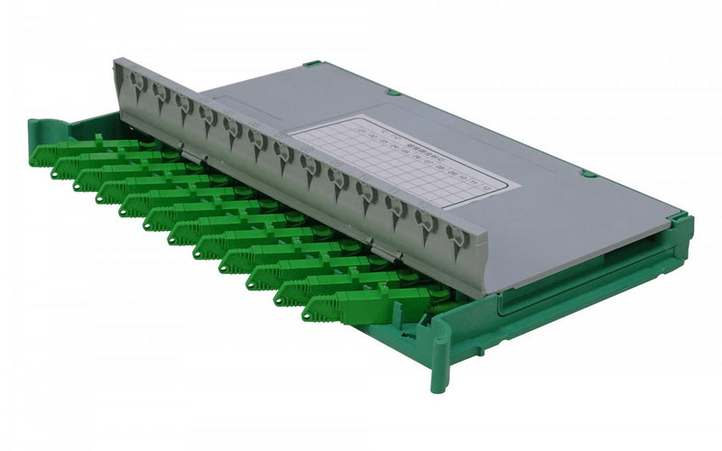 Bandeja 12-E2000/APC para ODF con pigtails-SM y Clickbox