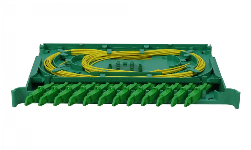 Bandeja 12-E2000/APC para ODF con pigtails-SM y Clickbox