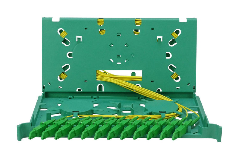 Bandeja 12-E2000/APC para ODF con pigtails-SM y Clickbox