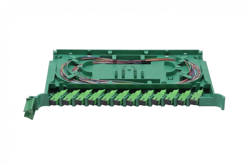 Bandeja 12-SC/APC ODF con pigtails-SM y Clickbox