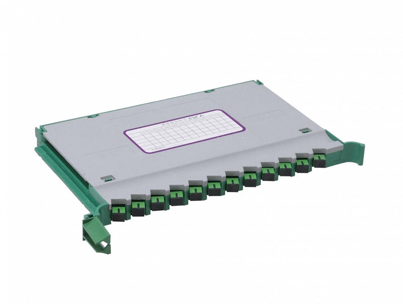 Bandeja 12-SC/APC ODF con pigtails-SM y Clickbox