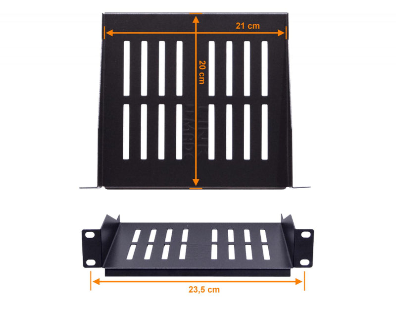 Bandeja de 1U LINKMADE de 10 Pulgadas Angosto y Clickbox