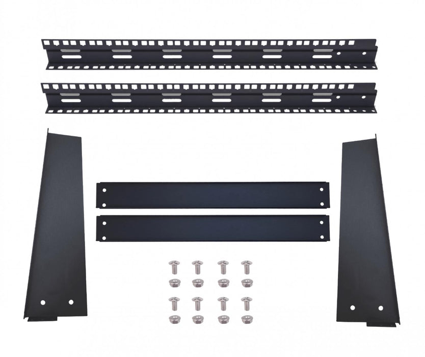 Bastidor simple negro 12U para montaje de Clickbox