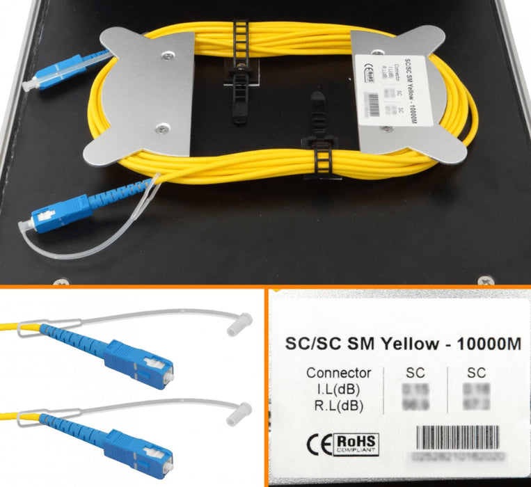 Bobina de Fibra Óptica Monomodo 10km SC-SC/UPC Clickbox