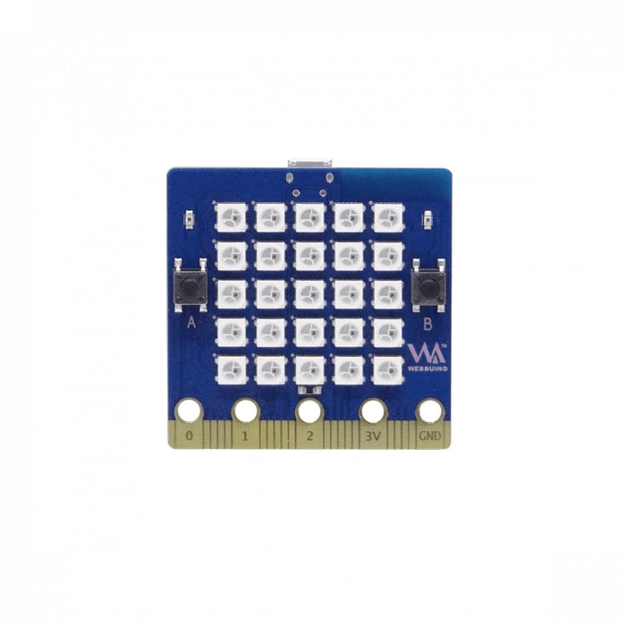 BPI-BIT-WEBDUNIO Placa MicroPC 5x5 con 25 LED RGB Clickbox