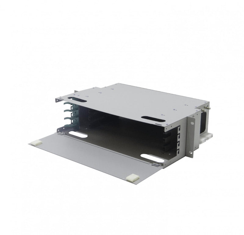 Cabecera ODF 3U-Rack Metálica para 4 Clickbox