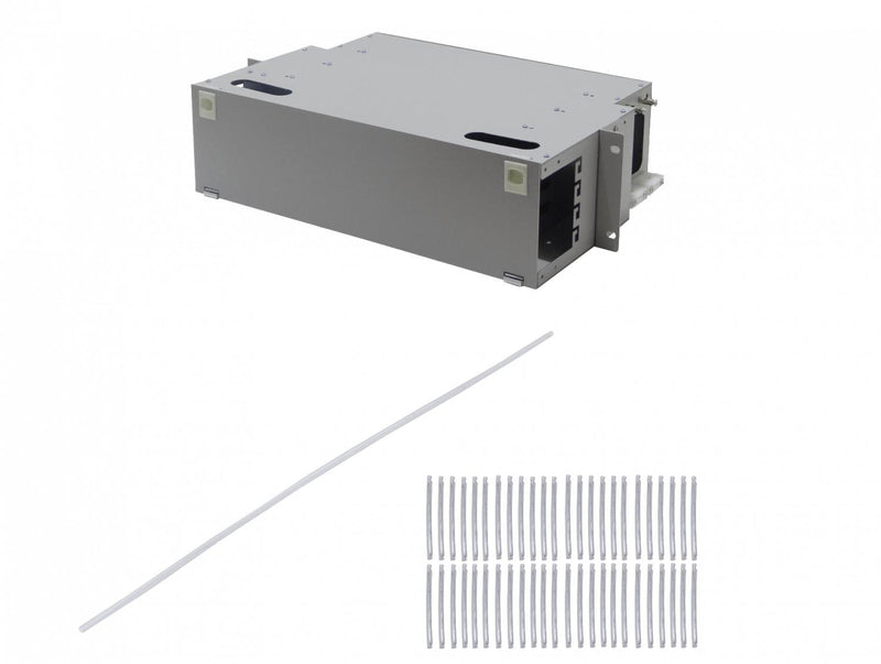 Cabecera ODF 3U-Rack Metálica para 4 Clickbox