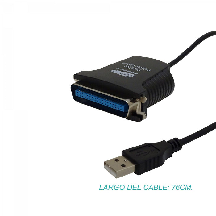 Cable adaptador USB a paralelo CEN36M para Clickbox
