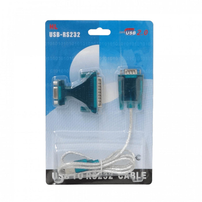 Cable adaptador USB a Serial RS232 con conectores Clickbox
