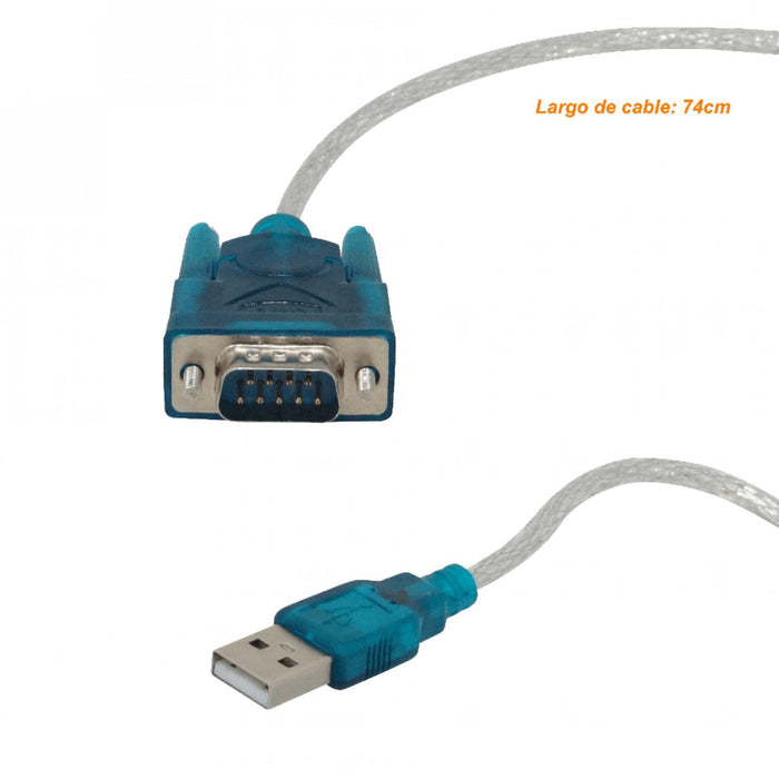 Cable adaptador USB a Serial RS232 con conectores Clickbox