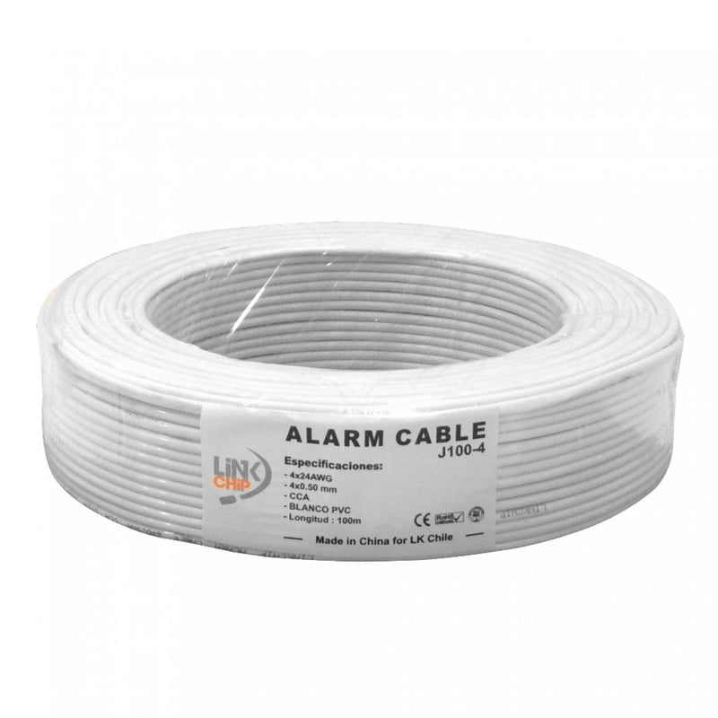 Cable de Alambre Aleación 4C 100mts 24AWG CCA Clickbox