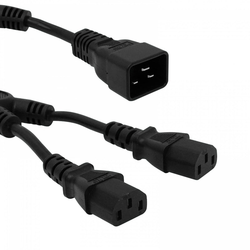 Cable de alimentación C13 a C20 8+5cm Clickbox