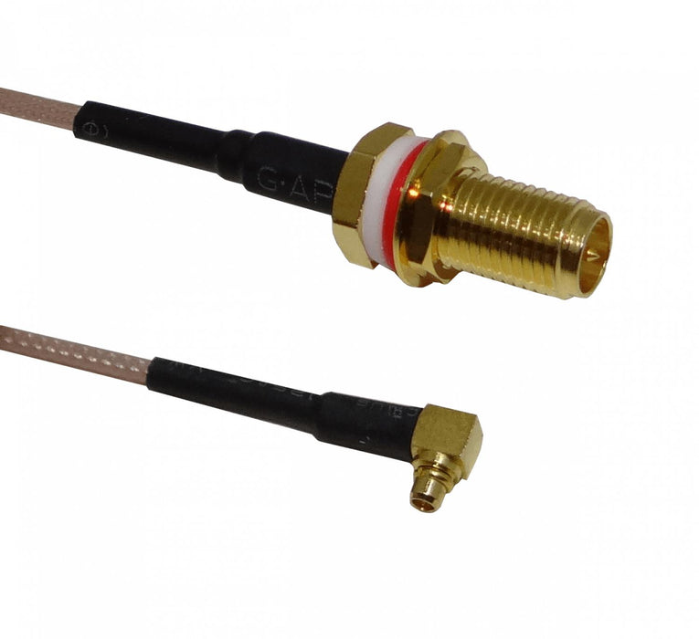 Cable coaxial armado MMCX-M a RPSMA-H Clickbox