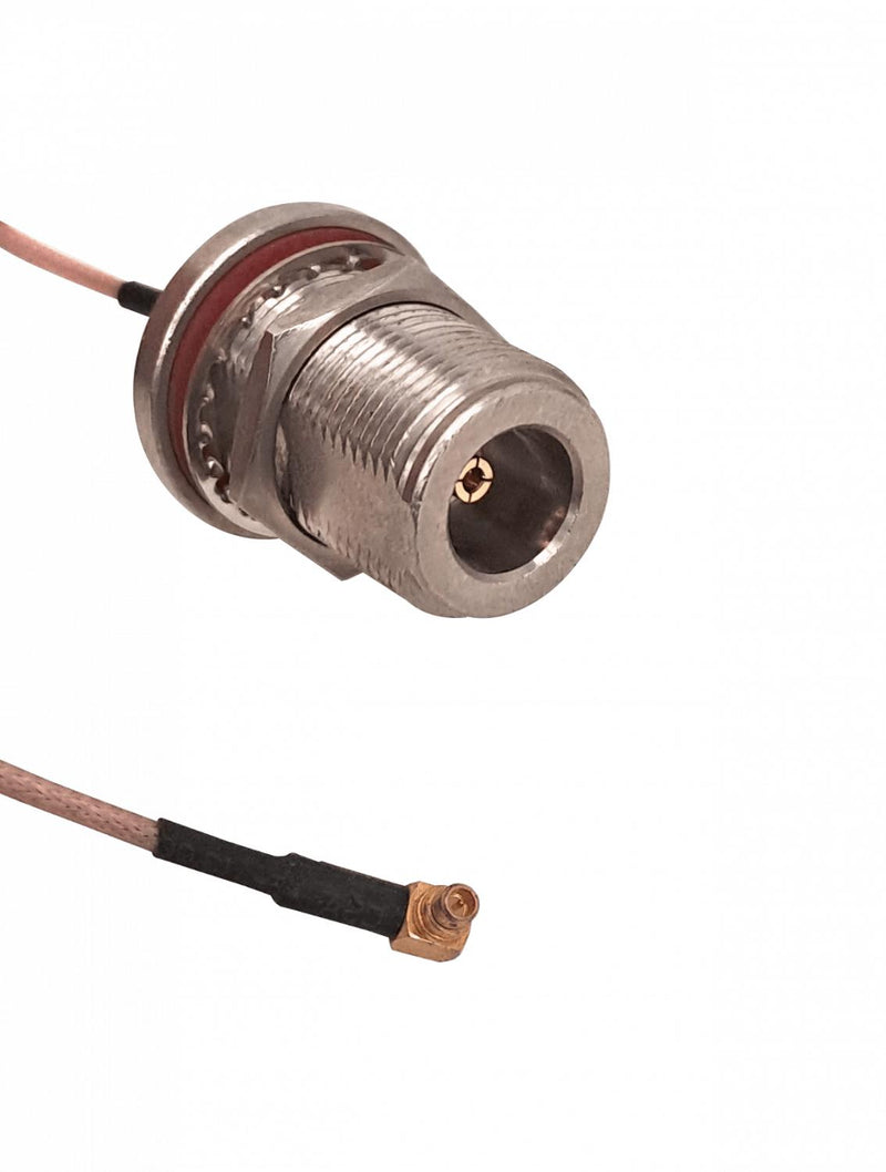 Cable coaxial armado MMCX macho a N hembra Clickbox