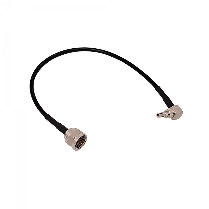 Cable coaxial CRC9-M-90º a F-Macho RG174 Clickbox