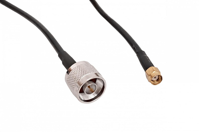 Cable Coaxial Negro 10mt RPSMA-Macho N-Macho Clickbox