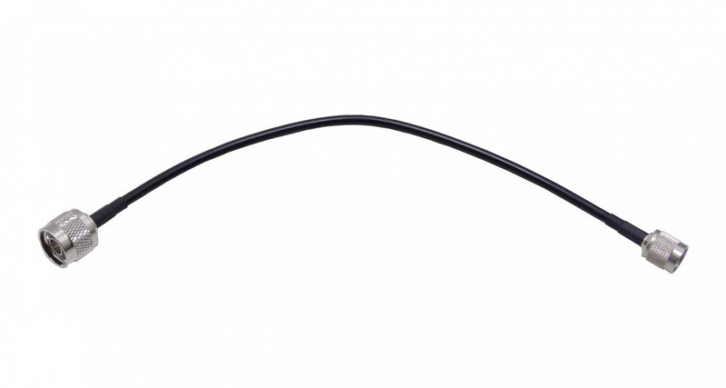 Cable Coaxial Negro 30cm RPTNC-Macho N-Macho Clickbox