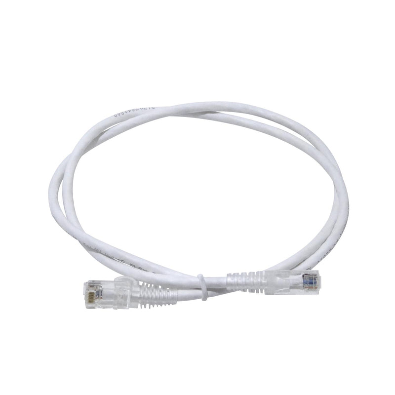 Cable de conexión Cat5e blanco de 1 metro U/UTP Clickbox